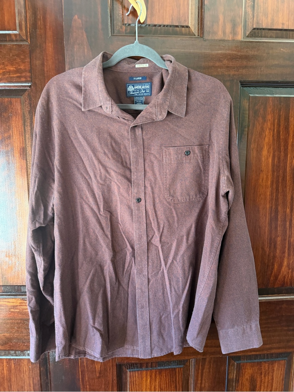 American Rag Men’s Brown Casual Button-Down Shirt